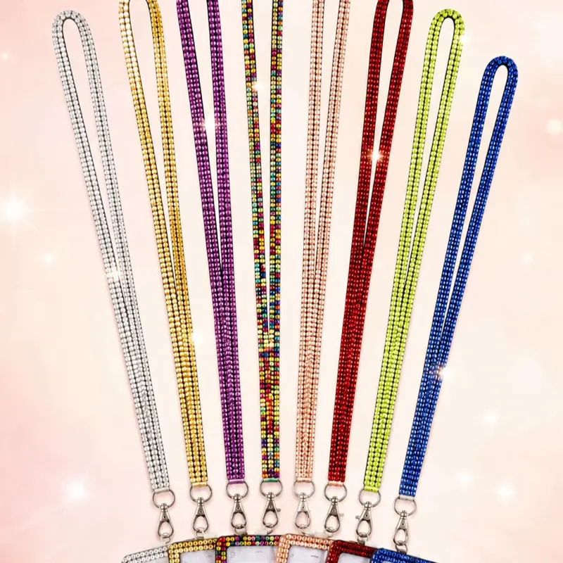 Lanyards in Rainbow Bumblebee Pink Black Teal Dark Pink Silver Red Gold Colors for Accessories