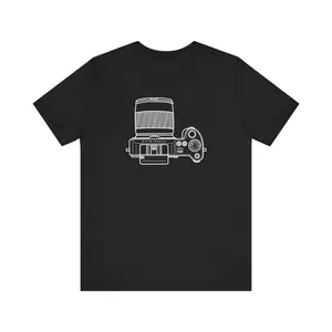 Hasselblad X1D II 50C Camera, Top View, Hand Drawn - Cotton Tee
