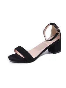 Teenage High Heel Sandals, Summer Versatile Open-Toe Design, Fashionable Roman Style Thick Sole, Perfect for Casual Wear
