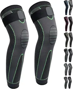 Full Leg Long Compression Sleeves - Knee & Leg Protector for Men Women | Basketball Cycling Sports & Arthritis Use