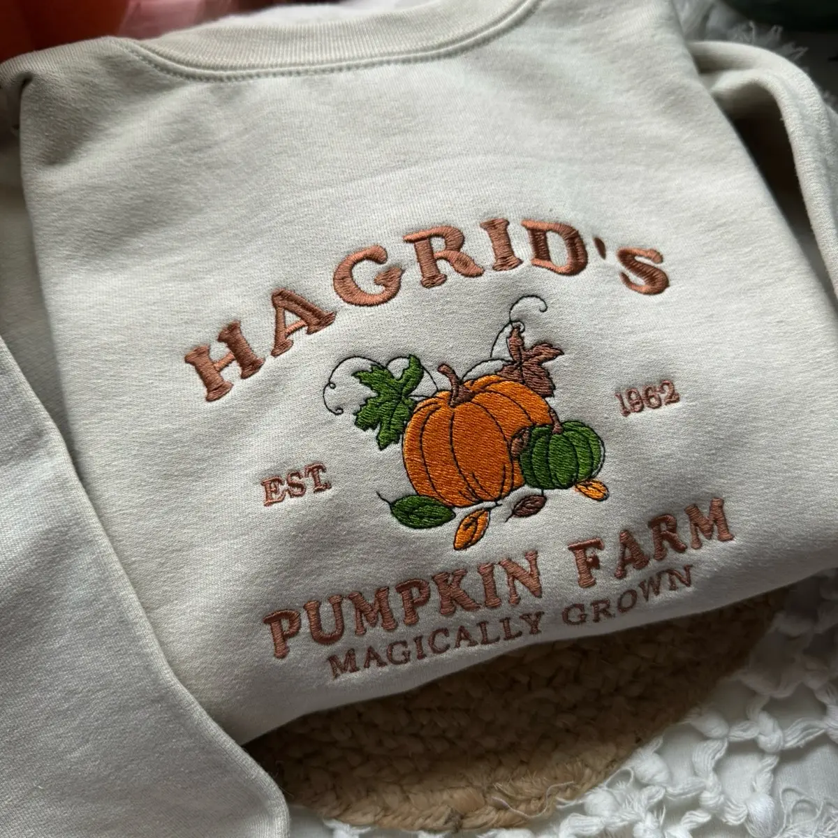 Hagrid’s Pumpkin Farm sweatshirt- Embroidered sweatshirt/Harry sweatshirt/ embroidered sweatshirt