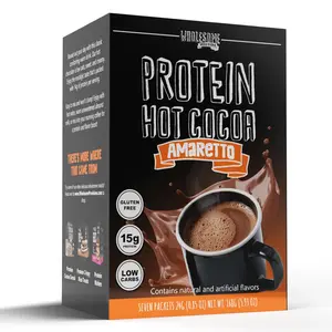 Amaretto Protein Hot Chocolate - High Protein & Low in Carbs, Keto-Friendly