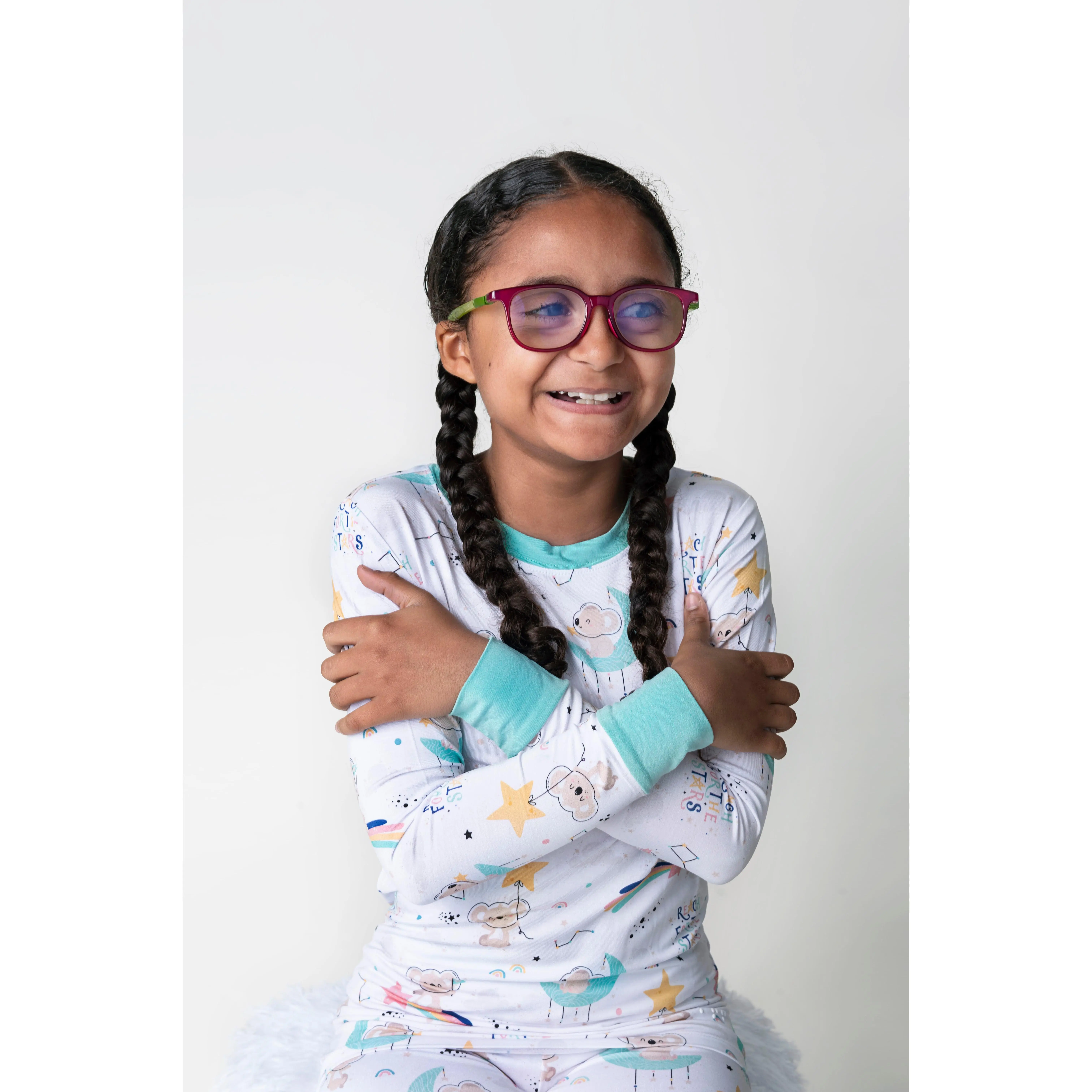 Kenny | Soft White Kids Bamboo Pajamas