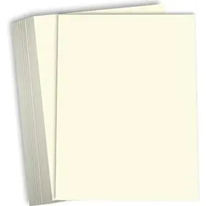 Cream Colored Cardstock Thick Paper - 8 1/2 x 11" Heavy Weight 130 lb Cover Card Stock - 50 Pack