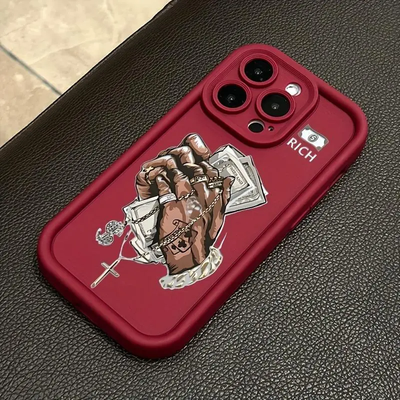 All-In-One, Drop-Resistant Phone Case for a Creative Dollar Design, Offering Camera Protection for iPhone Models 16 Pro Max, 15 Pro, 14 Plus, 13, 12, 11, And XS.