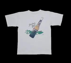 Vintage 80s 1989 Budweiser Bud Beer Funny Send More Bud White T Shirt-  Vintage Shortsleeve Crewneck Streetwear unisex Top Menswear Underwear