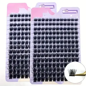 Individual False Eyelashes, Mixed Length Natural Look Individual Lashes, Reusable False Eyelashes for Women & Girls, Makeup, Fancy Lashes, Diy Lash Clusters