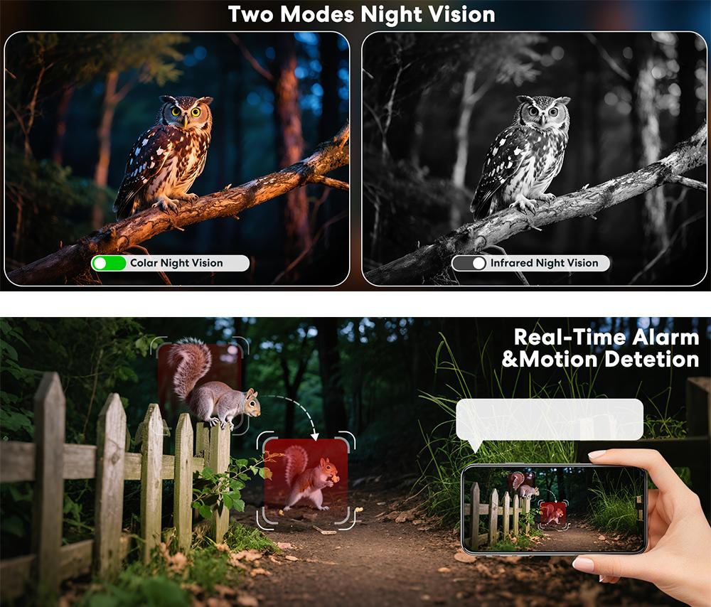 No WiFi Solar Camera 4G LTE Cellular Solar 4MP/3K Security Camera, No WiFi Required, Solar Cell Battary Powered Outdoor Camera, 360° View, AI Tracking,  Color Night Vision,  Built-in 4G SIM Card and SD Card