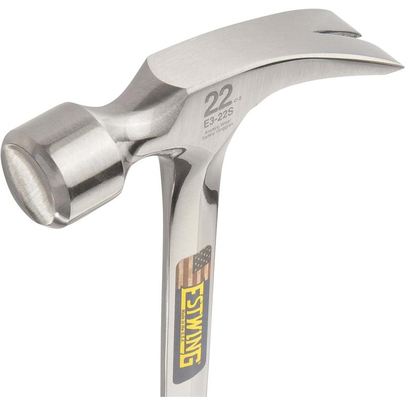 Framing - 22 oz Long Handle Straight Rip Claw with Face & Shock Reduction Grip - E3-22S