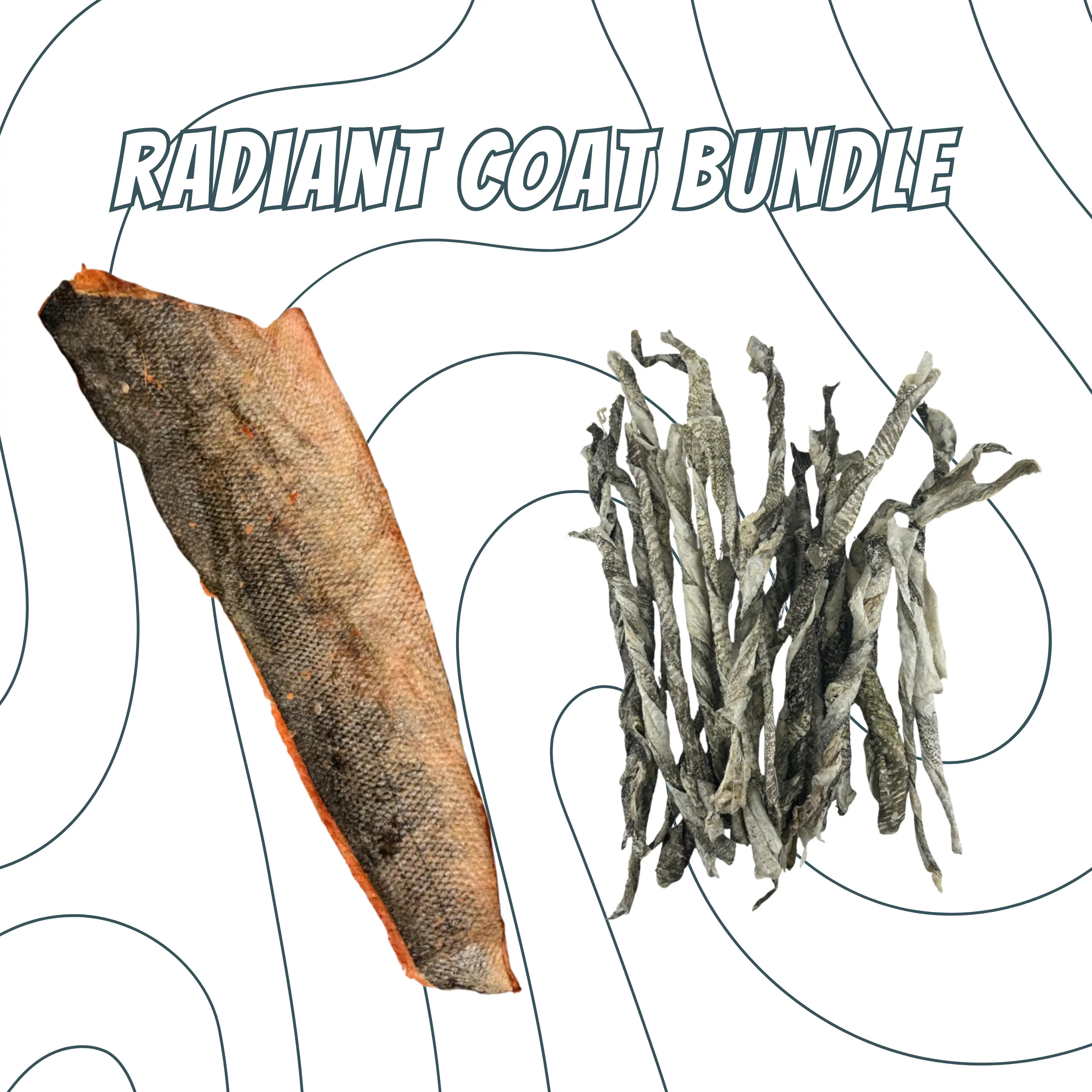 Radiant Coat Treats Bundle, USA 100% Sourced and Produced, Healthy Single-Ingredient Human-Grade Natural Treats for Dogs and Cats- Exclusive Bundle Pack
