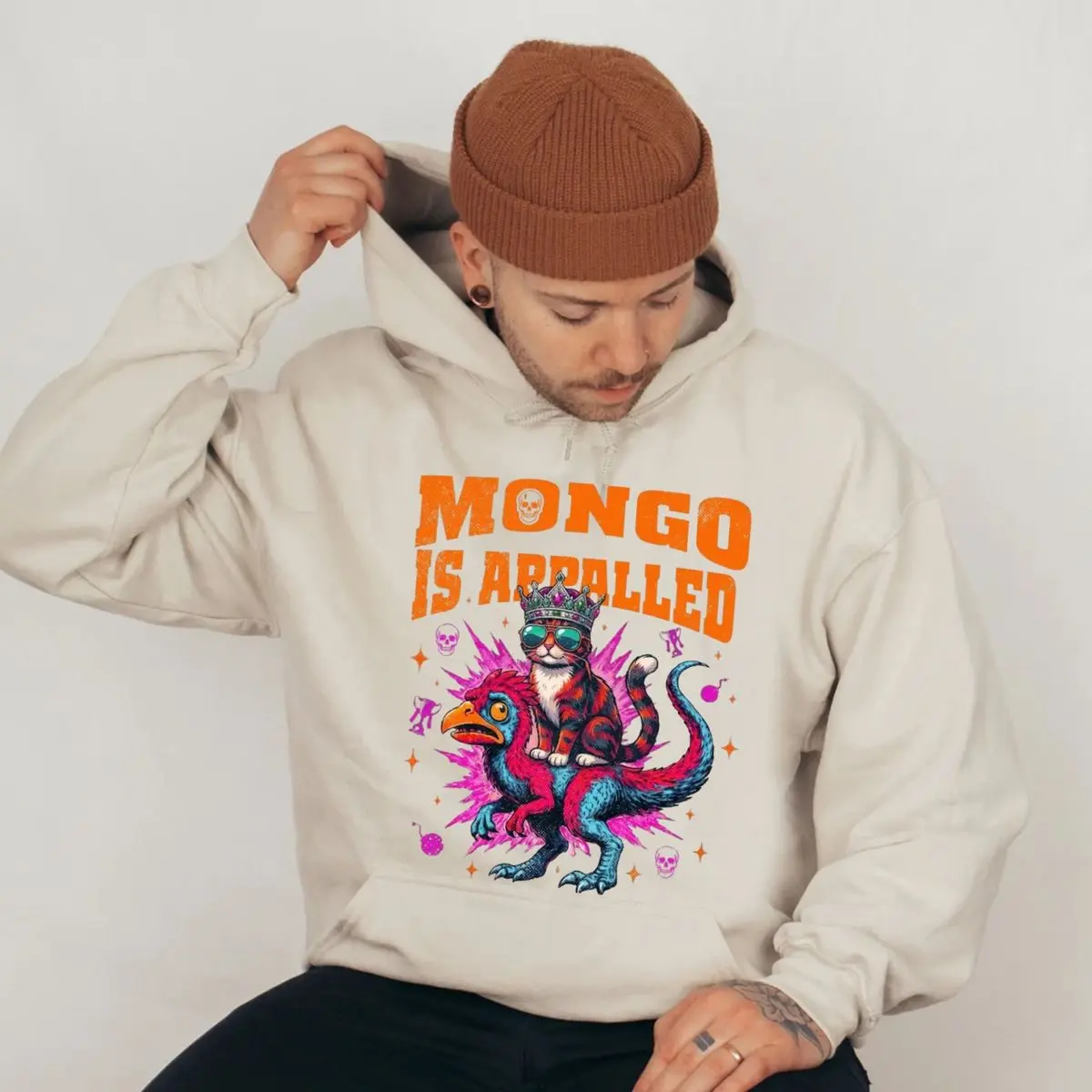 Mongo Is Appalled Hoodie, Princess Donut & Mongo Tee, Dungeon Crawler Carl, Fantasy Book Lover Gift, Unisex Sweater Pullover Tee