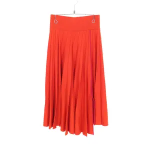 Pre-owned sacai Wool Small Leather Goods Pleated Skirt