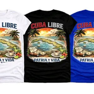 Eye-catching Cuba Libre Premium-quality print with vibrant colors Soft, comfortable fit for everyday wear Unisex style — perfect for men & women Available in White, Black, and Royal Blue  Whether you're repping your heritage, gift Womenswear