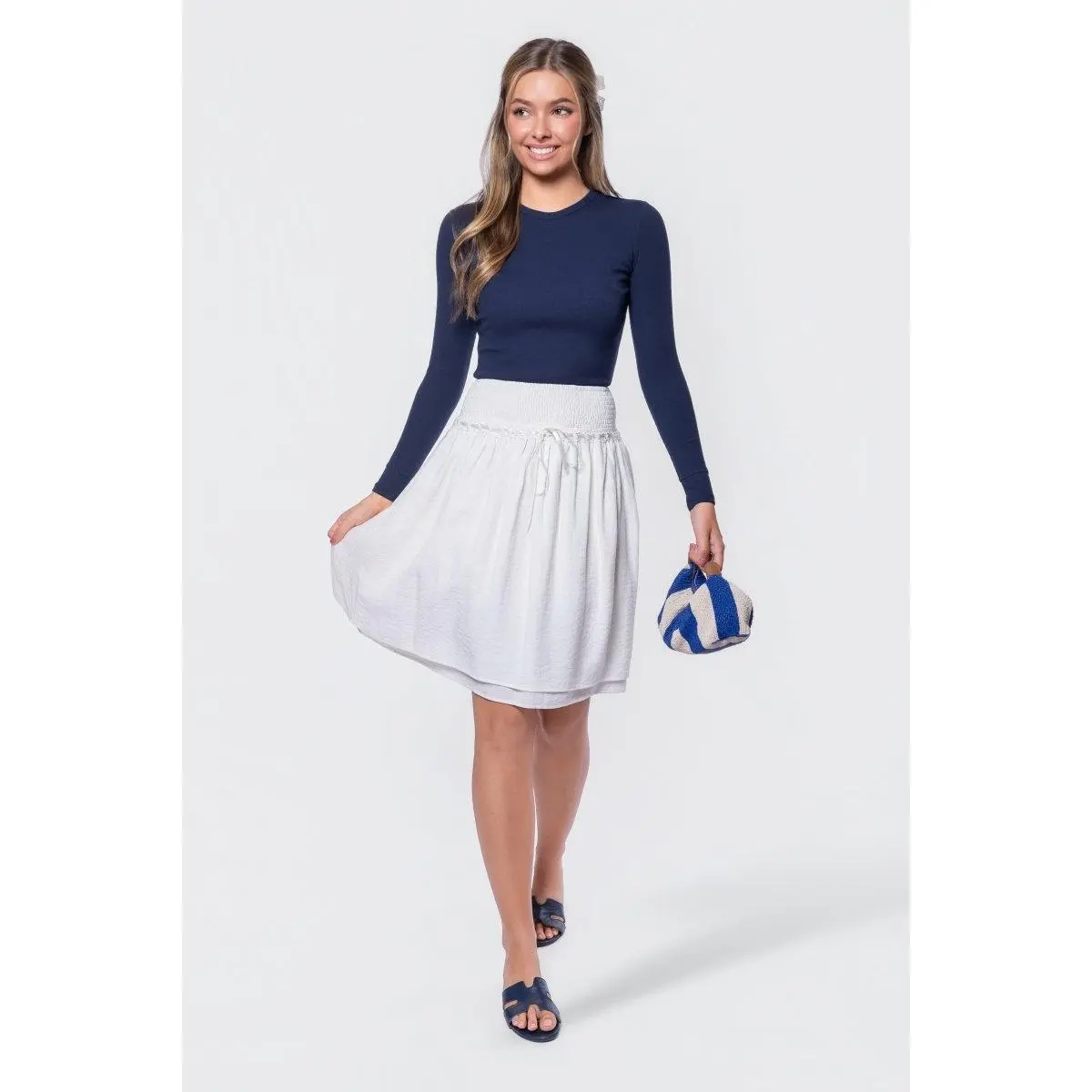 Avery Skirt 23" (Off White)