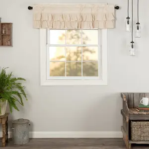 Simmington Natural Ruffled Valance