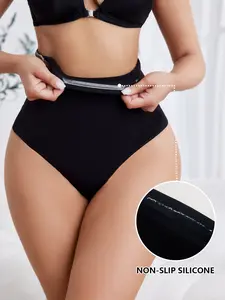 Women's Seamless Shapewear Panties, High Waist Comfortable Thong Underwear, Belly Control and Waist Cinching, Anti-Roll Edge Design, High Waisted Shapewear