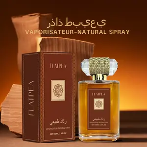 FLATPEA Oud Sandalwood Eau de Parfum 100ml, Arabic Oriental Woody Perfume Unisex Long Lasting Rich Musk Scent Luxury Gift Box Natural Spray Fragrance For Men Women