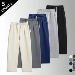 “5-Pack/5 Counts” Multifunctional Drawstring Jogger Pants — 5-Pack Ultra Wide Leg Casual Bottoms for All Occasions