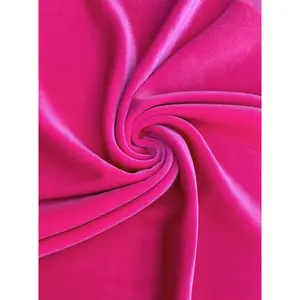 Neon Pink Stretch Velvet