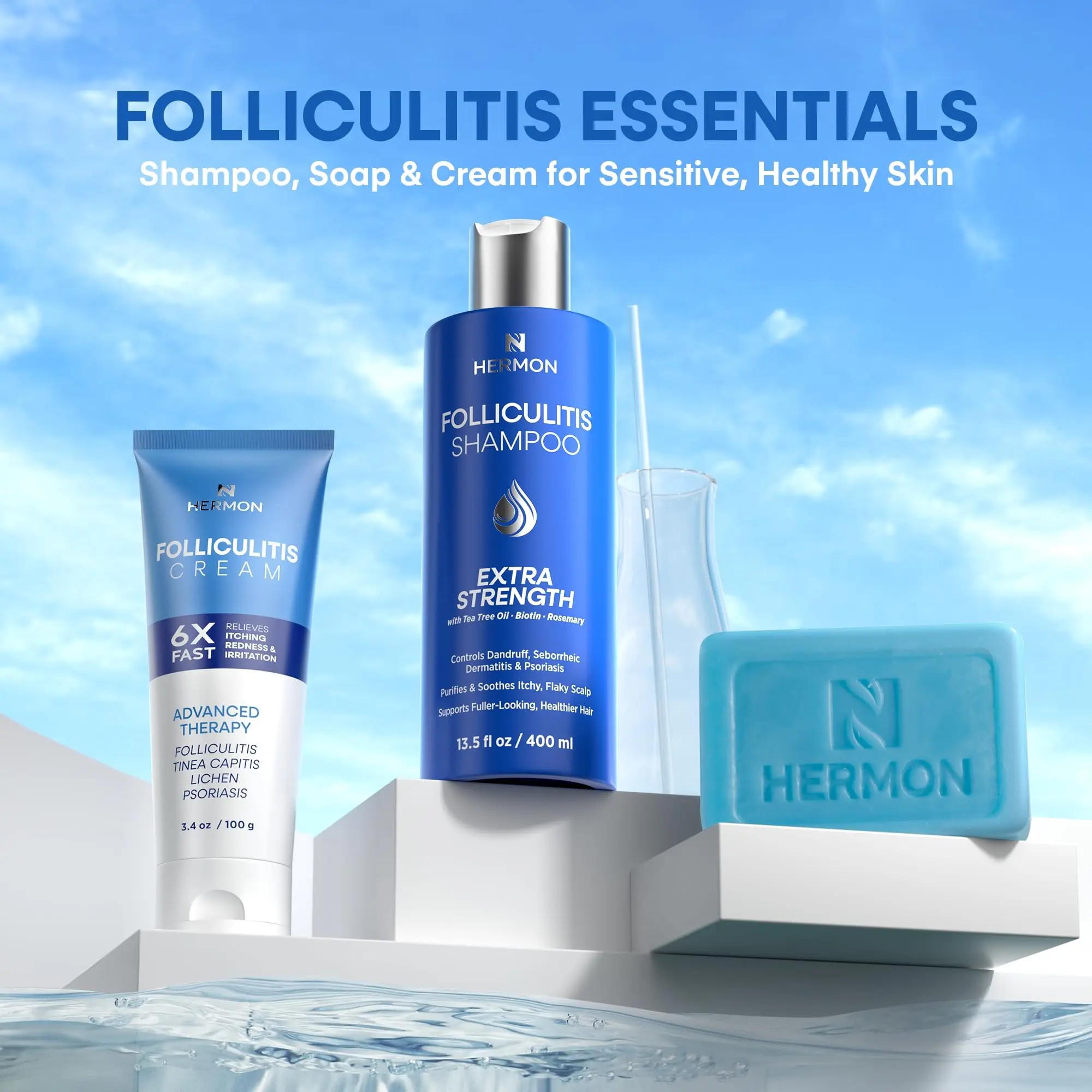 Cream + Shampoo + Soap