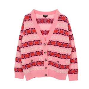 Pre-owned CHANEL Cashmere Small Leather Goods Coco Mark Cardigan