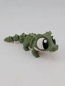 🐊🔑 3.5" Flexi Crocodile Keychain Buddy! ✨ Articulated "Gator" Bag Charm 🛶🌀