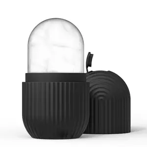 Striped Silicone Ice Roller Mold for Face Massage, Reduces Puffiness, Improves Skin Care, Face Lifting Roller Reusable Leak-Proof Body Brush, Facial Care Instrument