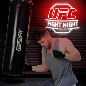 UFC Fight Night Neon Sign, Led Wall Light, Ufc Logo Light Up Sign, Boxing Gym Neon Decor, Fighting Sport Wall Art, Man Cave Ufc Neon Light for Home
