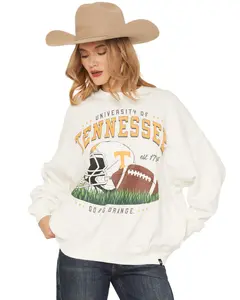 Gameday Women's Tennessee Vols Helmet Embroidered Graphic Crewneck - Tenn-Malonemm-Ofc405