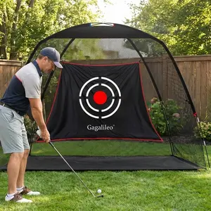 10X7FT Golf Practice Hitting Nets for Backyard - Premium Portable Golf Impact Nets Cages with Solid Frame - Backyard Driving Indoor Use Heavy Duty Practice Golf Driving Nets golf accessories golf things