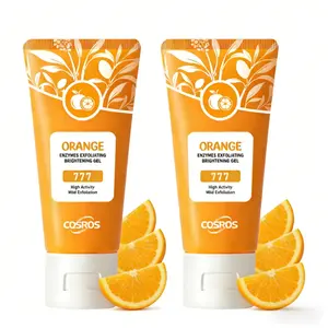 【HOT】COSROS Orange Exfoliating Gel 50G, Moisturizer Face Body Scrub Gel,Deep Cleansing Moisturizing Facial Exfoliator,Flawless Pore Perfection & Smooth Skin with Natura