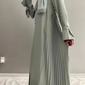 Haya Dress with Scarf ~ Green