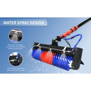 Multifit Smart Solar Panel Cleaning Brush Water Fed Pole System Windows Cleaning Tools electric
