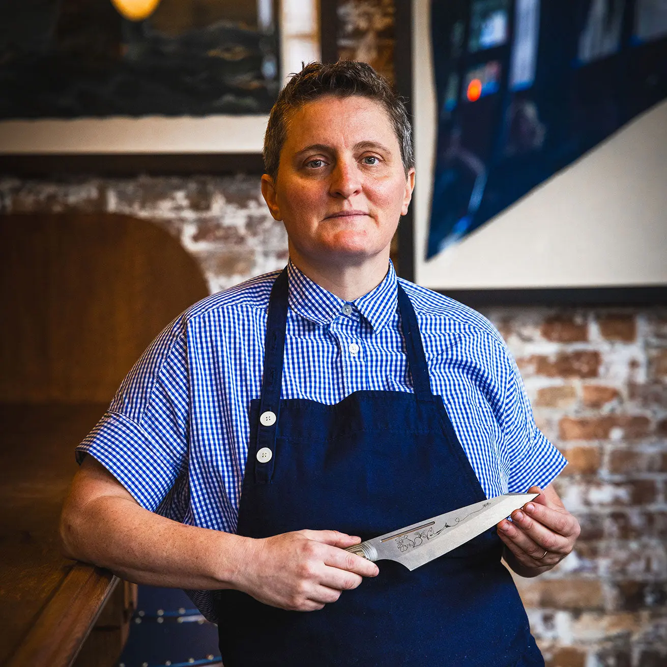 Chef April Bloomfield Carbon Chef's Knife - 6.5"