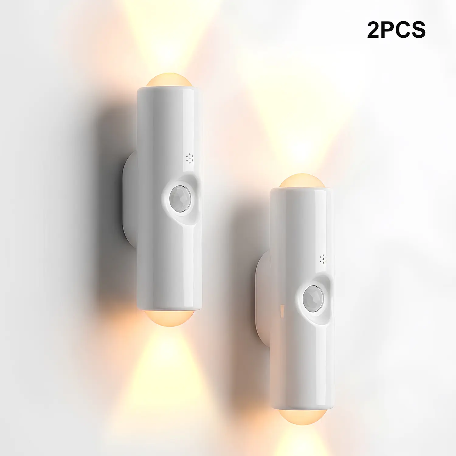 Smart Rechargeable LED Night Light with Motion Sensor - Adjustable Multifunctional Ambient Lights, RGB Gradient, Dimmable Wall Lamp, Magnetic Stick-On Design, USB Charging, Long-Lasting Battery, Ideal for Halloween Decor, Bedroom, Stairs, Adjustable Light