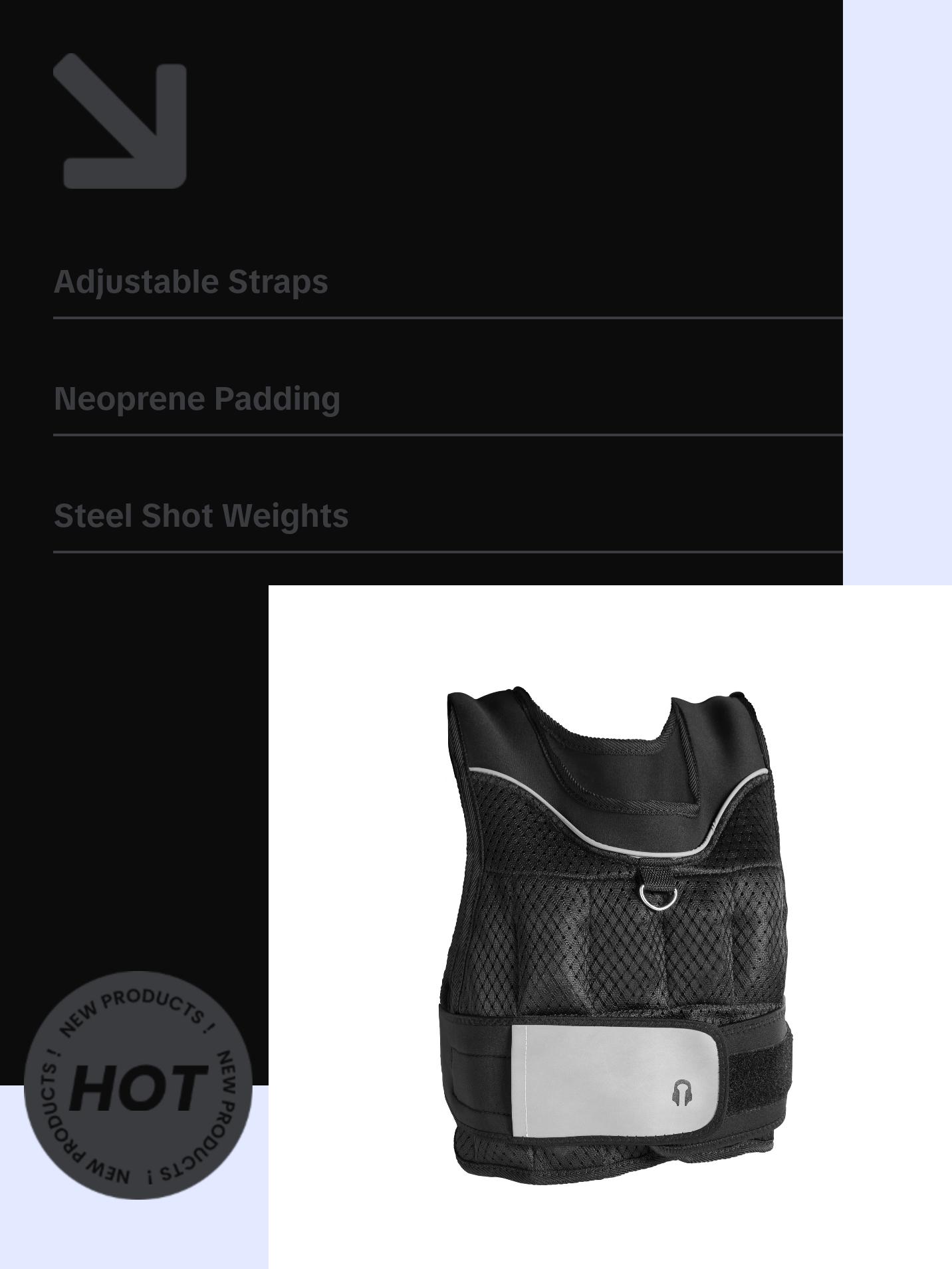 20 Lb. Adjustable Weighted Vest
