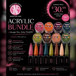 Wapizima 3D Acrylic Promo 8 Tones - Perfect for Acrylic Nail Art Decor