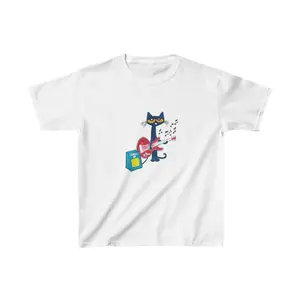 Pete the Cat Playing Guitar Baby Tee | Y2K Baby Tee, 90s Baby Tee, Graphic Shirt Crop, Coquette, Vintage Design