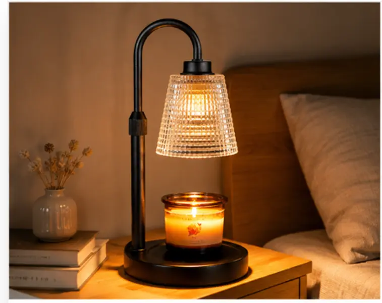 Dimmable Candle Warmer Lamp with Timer, Height Adjustable Wax Melt Warmer for Jar Candles, Home Decor