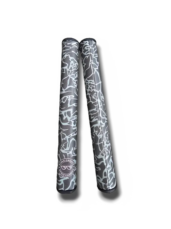 Cement Golf Putter Grip, Black Grey-Green Bold Cement Design, Midsize-Jumbo Tweener Oversized Golf Accessory for Style Caddies