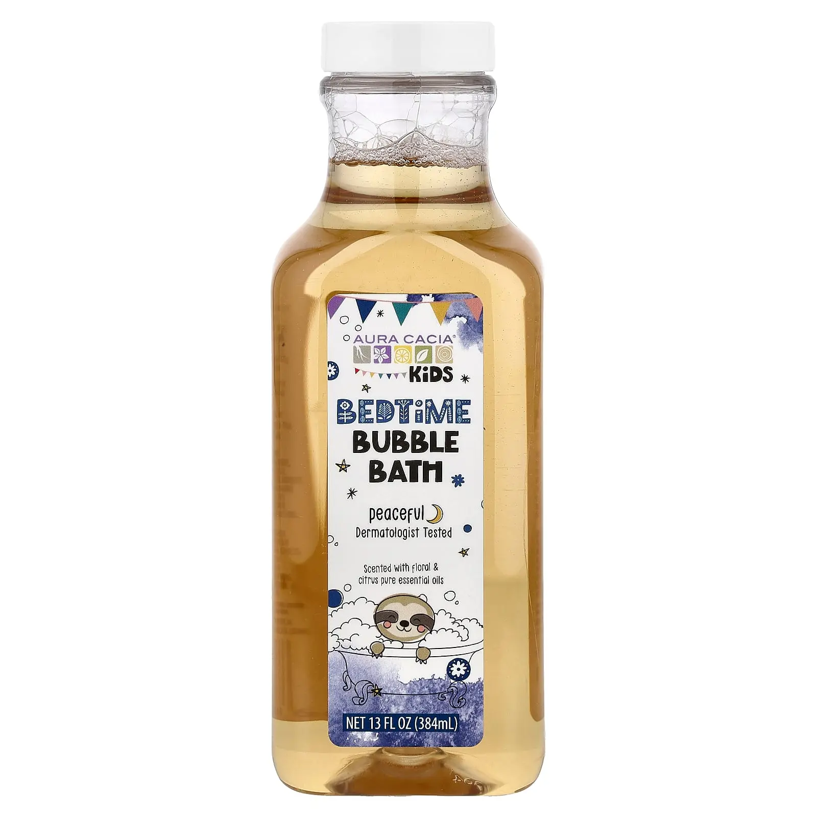 Aura Cacia Kids, Bedtime Bubble Bath, Peaceful , 13 fl oz (384 ml)
