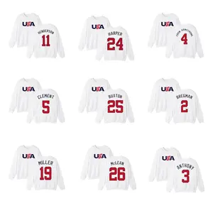 Vintage Team USA Baseball Sweatshirt, Team USA Baseball 2026 Crewneck, Womenswears Top