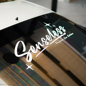 Senseless 50's Style Vinyl Car Window Banner