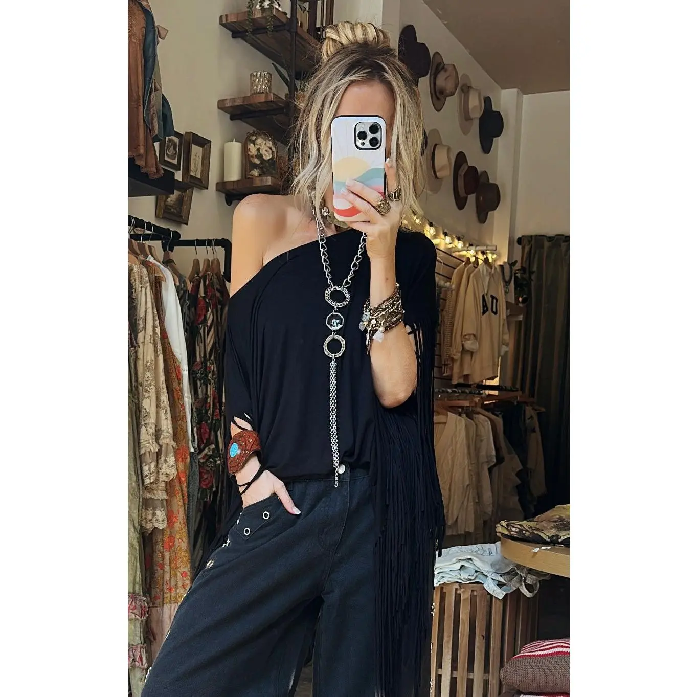Showstopper Fringe Top