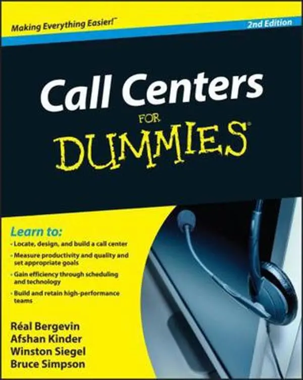 USED Book - Call Centers For Dummies by Bergevin, Real (Paperback) - english