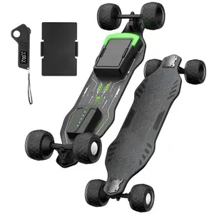 Hopcycle 600W*2 Dual Motor, 28-30 MPH Top Speed, 10-12 Miles Range, 9-Layer Maple Deck, 105mm Off-Road Wheels, 4 Speed Modes, Removable Battery, 2.4G Wireless Remote for Adults Teens Commuting outdoorfun