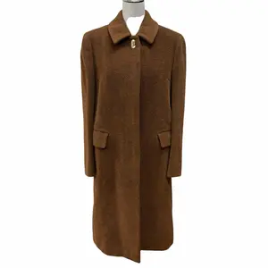 Pre-owned BURBERRY Wool Small Leather Goods Burberrys Mohair Coat