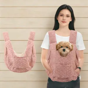 Multifunctional Front-Facing Pet Travel Carrier for Small Medium Dogs Cats with Adjustable Straps Detachable Bottom Safety Harness Ideal for Camping Hiking