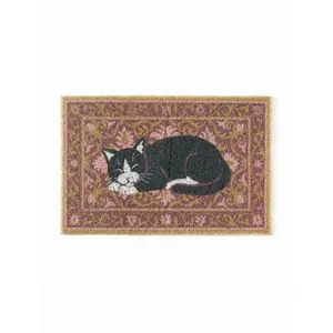 Cider CAT & FLOWER DOOR MAT