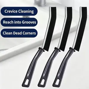 Multi-Use 3-Piece Gap Cleaner Brush Set, Hard Bristle for Bathroom, Kitchen, Windows, Home Cleaning Tools, Ideal for Deep Cleanups
